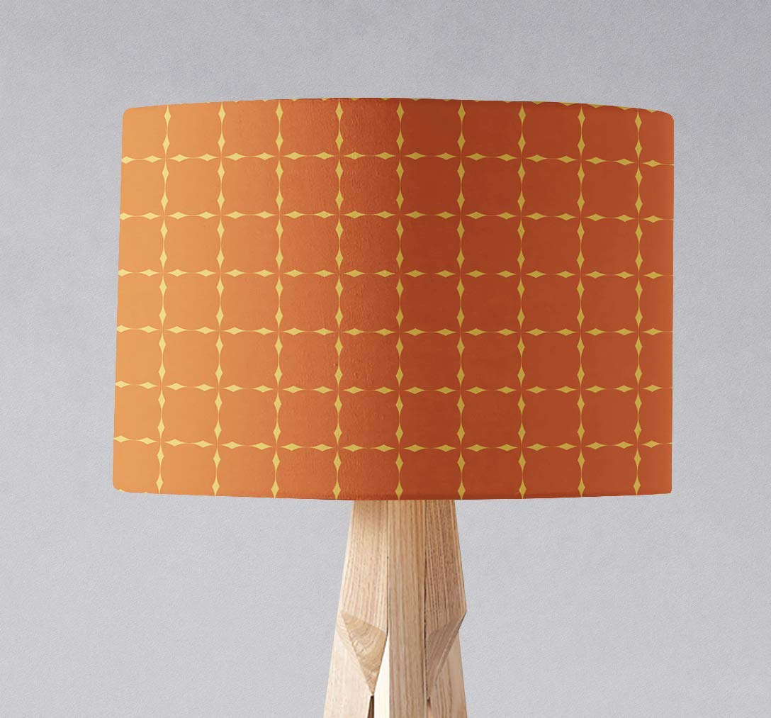 Orange and Yellow Retro Geometric Lampshade Ceiling light shade or