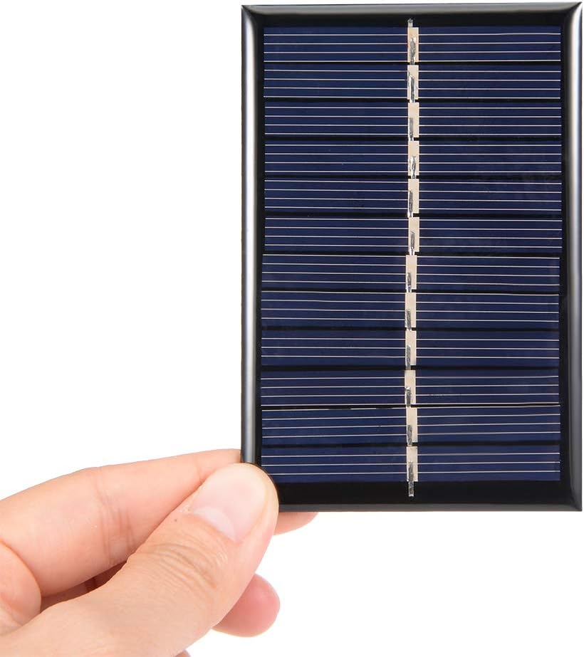 sourcing map 0.6W 6V Small Solar Panel Module DIY Polysilicon for Toys Charger 5Pcs, 6V 0.6W - Image 5