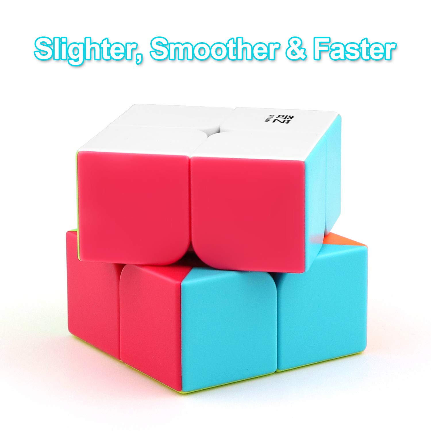 SENWOW Qiyi Qidi S 2x2 Speed Cube Stickerless Puzzle Cube for Kids