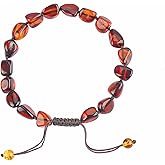 ELEGAMBER Baltic Amber raw Bracelet Gift Set -100% Certified and Authentic Premium Quality Raw Baltic Amber-True amber stone beads