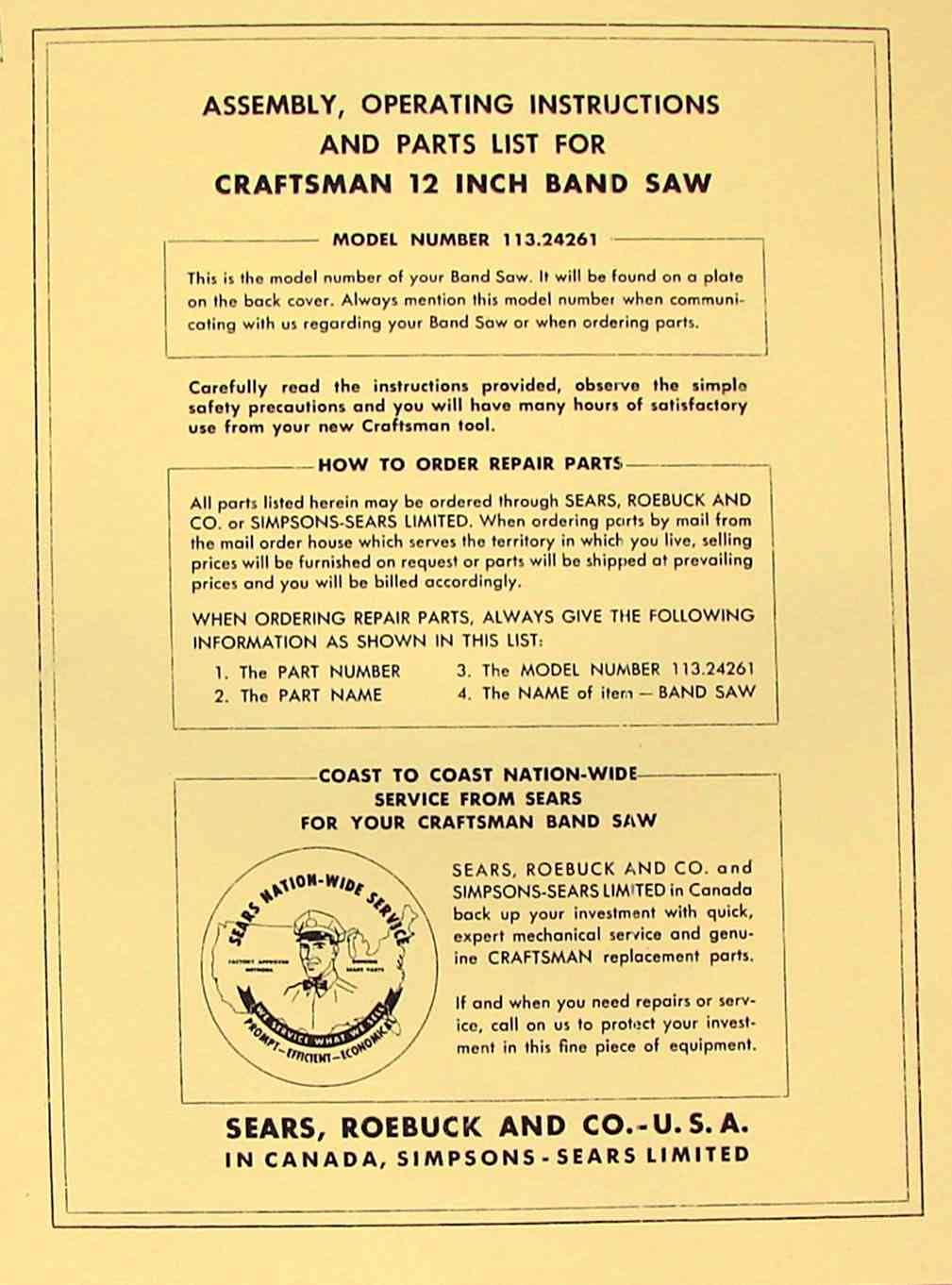 Craftsman 12 inch band saw owner Craftsman 12 inch band saw owner