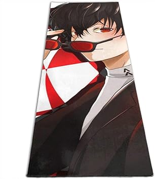 Amazon ペルソナ5 アニメ ゲーム トレーニングマット ヨガマット フローマット 筋トレ 軽量 折りたたみ スポーツタオル 屋内運動 収納簡単 耐久性 肌に優しい 保護素材 Banzie スポーツ アウトドア