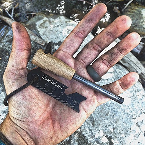 berleben-Znden-Fire-Starter-516-38-or-12-Thick-Bushcraft-Fire-Steel-with-Handcrafted-Wood-Handle-12000-20000-Strikes-Traditional-Survival-Ferro-Rod-Neck-Lanyard