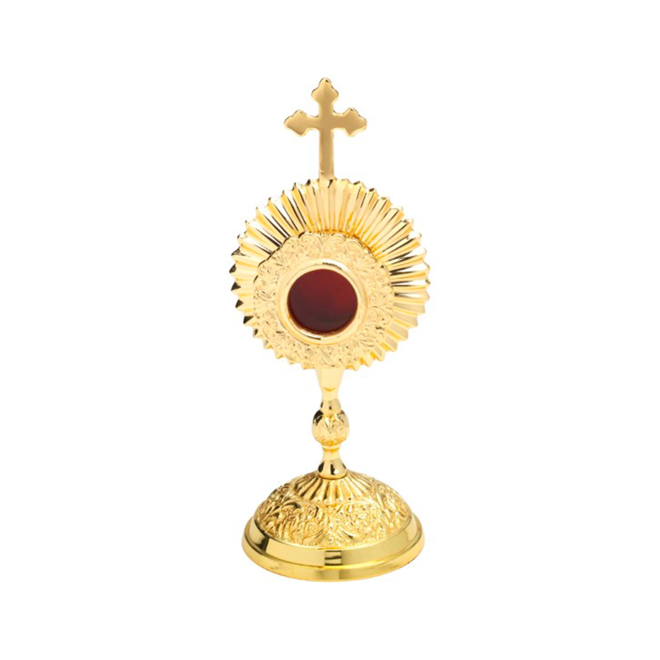 NKlaus reliquary reliquary monstrance for monastery work house altar gilded round 17cm 2687