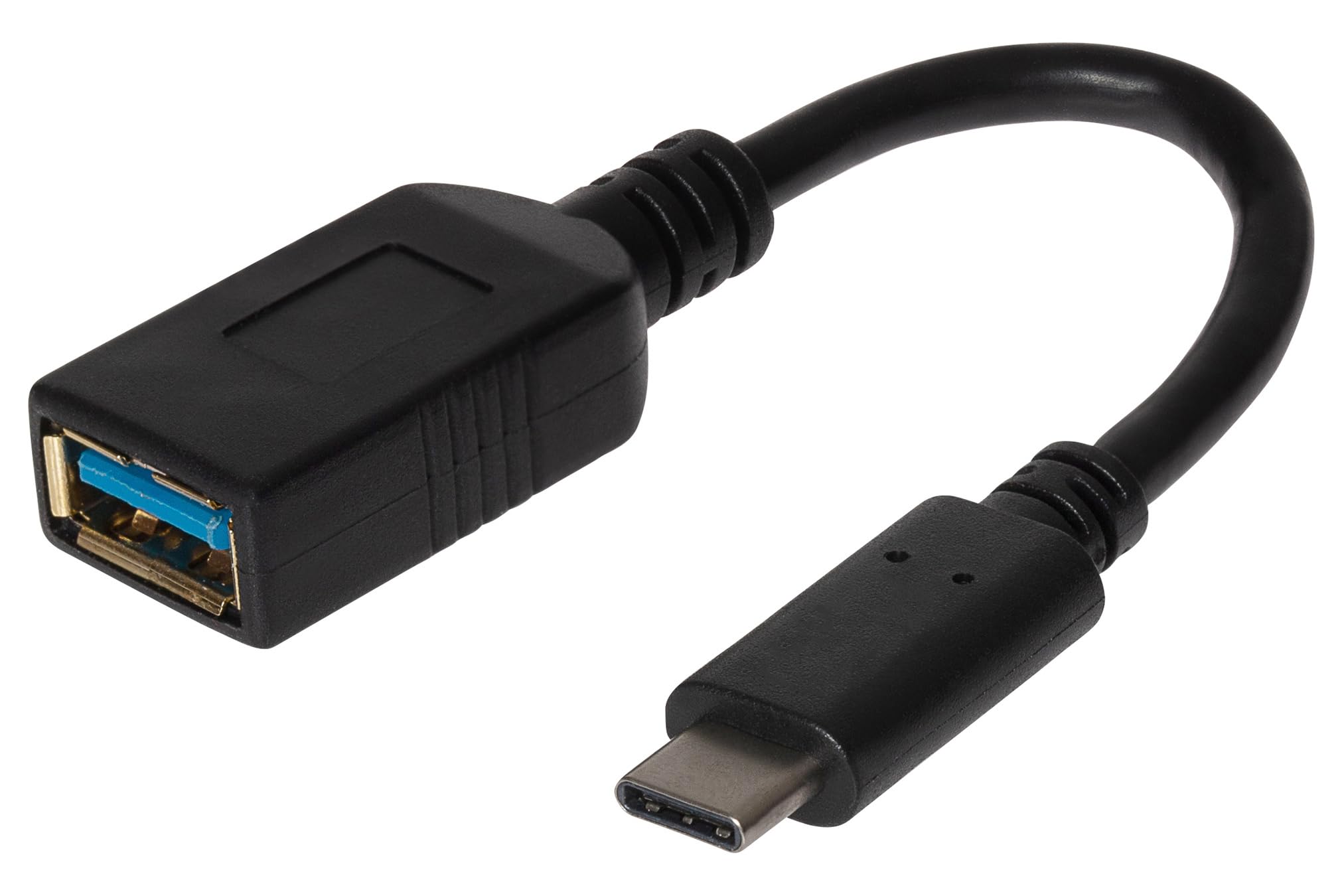 Maplin USB-C to USB-A 3.1 Gen 1 Female Adapter, 0.14m Cable