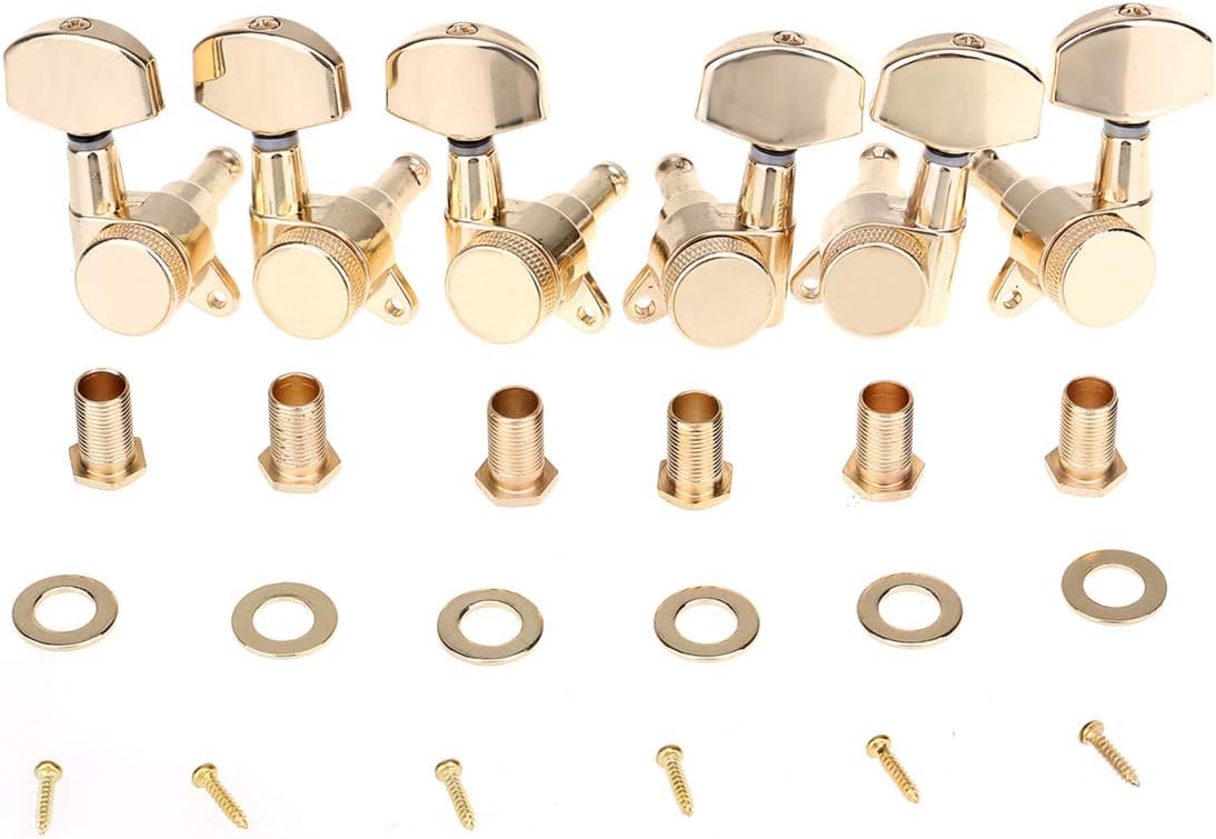 Musiclily Pro 3R3L Guitar Locking Tuners Machine Heads Tuning Pegs Keys Set for Les Paul Style