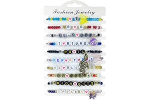 TNDCKP Concert Bracelets Exchange Inspired Friendship Bracelets Set, Album Themed Bracelets for Singer Tour Concer, Tour Accessories Nameplate Bracelet TS Fans Gift (TPD)