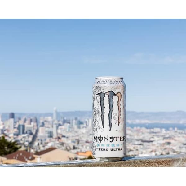 MONSTER ENERGY ZERO ULTRA, SUGAR FREE ENERGY DRINK, 16 OUNCE (PACK OF 15)