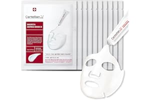 CENTELLIAN 24 Madeca Derma Face Mask (Intensive, 10pc) - Soothing Cotton Sheet Mask for Sensitive, All Skin Types, 24-Hour Hydration. Premium Korean Skin Care. TECA, Centella Asiatica, Madecassoside