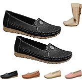 2026 New Orthopedic Leather Shoes, Slip On Stitched Flat-Soled Casual, Leather Orthopedic Shoes for Women, Walking Casual Dressy Vintage Outdoor Comfortable Shoe