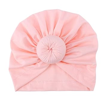 pink baby turban