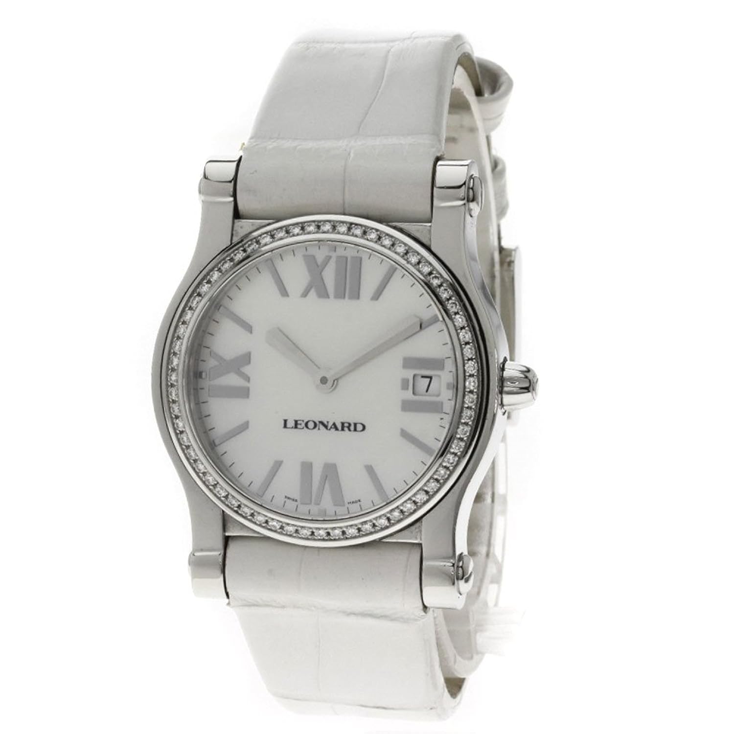 注文割引 レオナール At8q100 B06y3t76ny 中古 レディース ステンレス 革 腕時計 レディース腕時計 Csam Archives Gov Ua