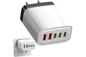 Charging Block | 240W Fast Charging Block | 5-Port Phone Charger Brick with Indicator Light | for Smartphone Tablet Home Trav
