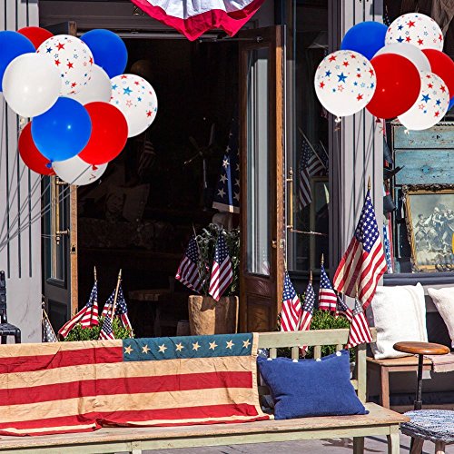 image for Patriotic Decorations Star Latex Balloons (100PACK)Lumiparty 4th of ju