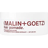 MALIN+GOETZ Hair Pomade | Firm Hold Styling for Volume, Shape & Texture | Beeswax, Meadowfoam, Cannabis & Soybean Oils | Tames Flyaways + Smooths Ends | Vegetarian + Cruelty-Free (2 oz)