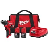 Milwaukee Electric - M12 SUBCOMPACT BRUSHLESS 3/8 INCH Drill/Driver KIT