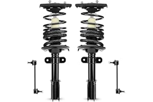ILONPA 16" Wheels Rear Struts w/Coil Spring Shock Absorber Assembly + Sway Bar End Links for 00-13 Chevy Impala, 00-07 Monte Carlo, 05-09 Buick Lacrosse/Allure, 04-08 Pontiac Grand Prix (4pc)