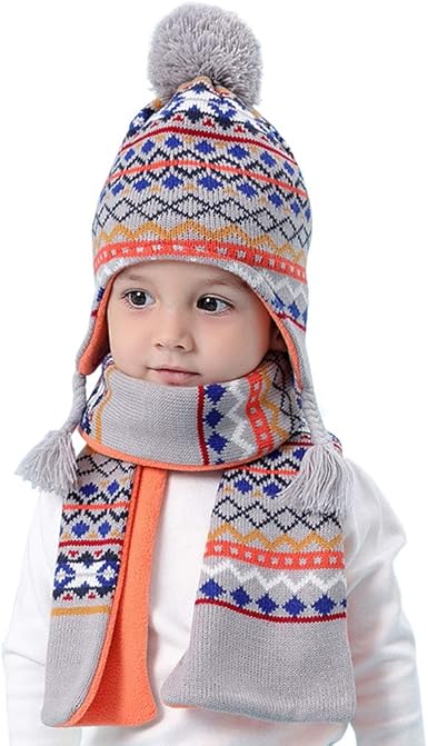 baby boy hat and scarf sets