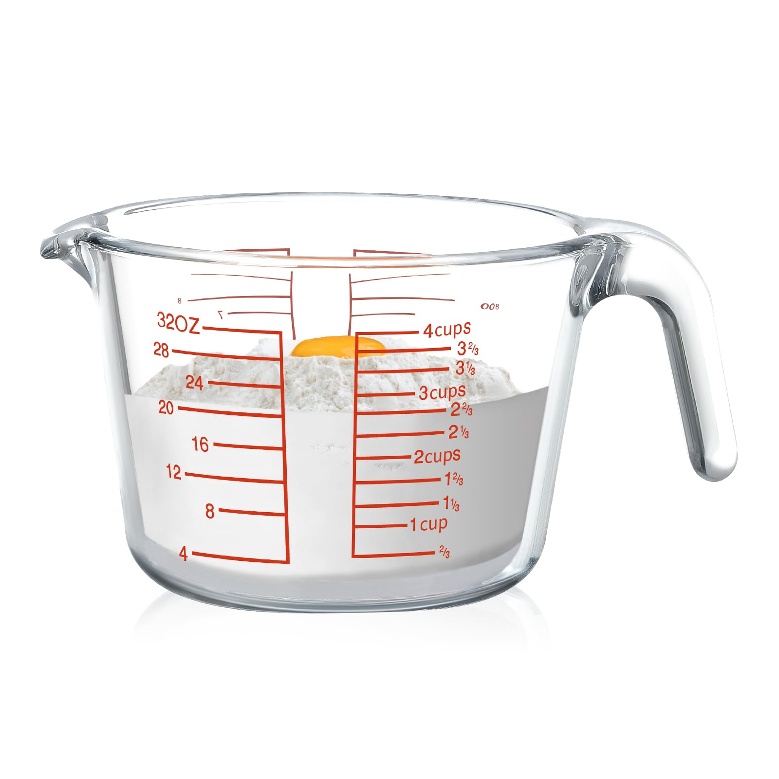 Photo 1 of **NO MEASUREMENTS** **NO BOX, SUBJECT TO BREAKING** NUTRIUPS High Borosilicate 4 CUP Glass Measuring Cup,  (4 CUP)
