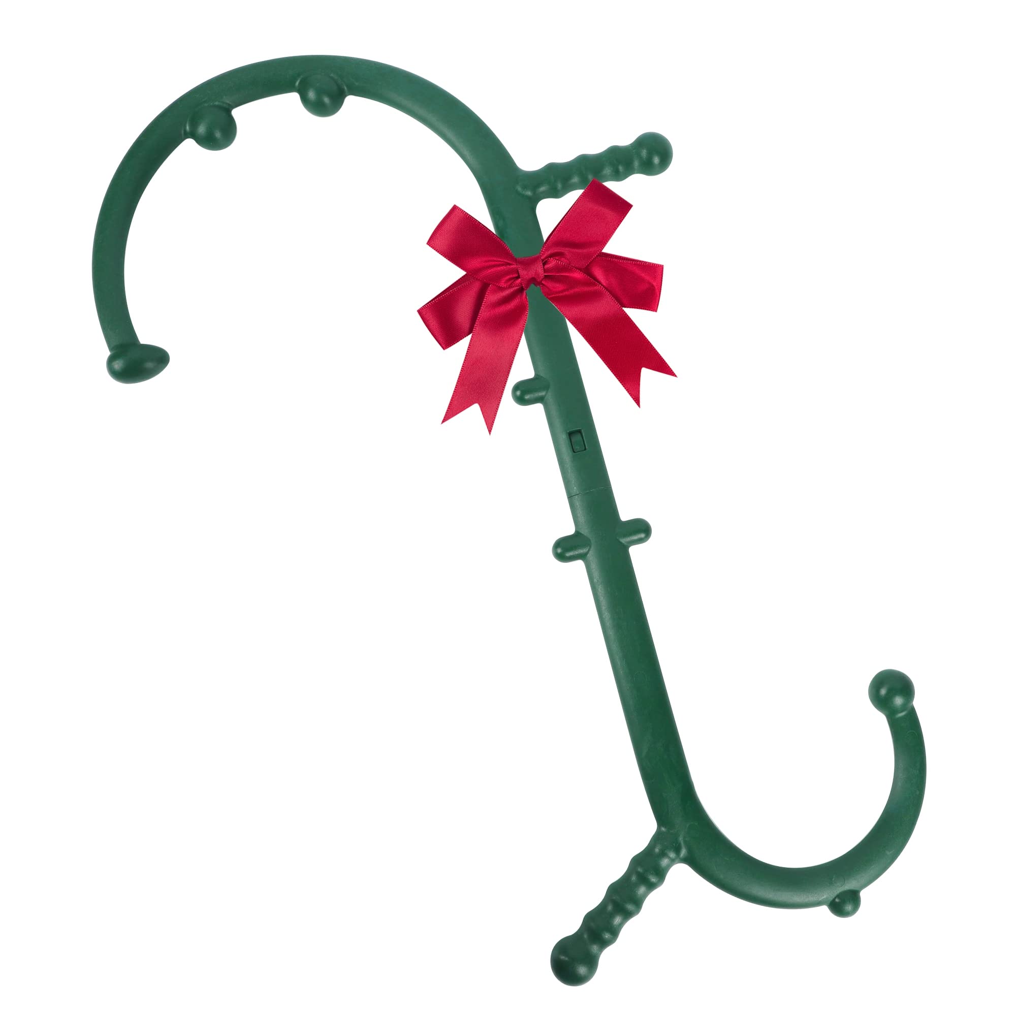 Photo 1 of Massage  Point Cane, Body Deep Tissue, Handheld Back, Neck, Shoulder, Leg and Feet Massager Rod, Muscle Release Tool Self Massage Hook Cane for Women & Men, Green