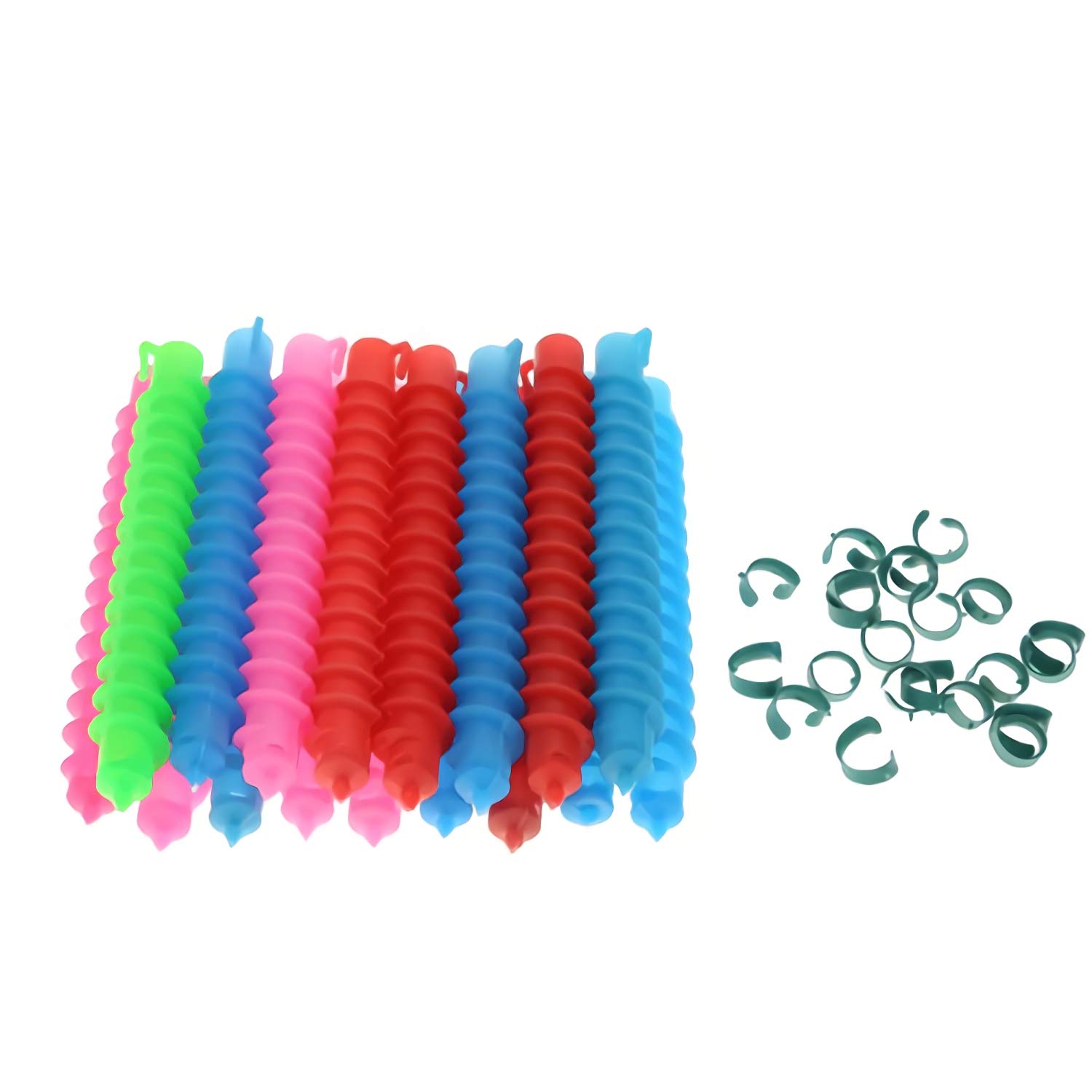 Amazon Com 18 35pcs Hair Perm Rods Plastic Long Spiral Hair Perm