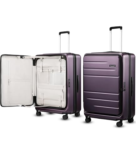 Amazon.com | Kaleenie 29 Inch Aluminum Checked Luggage with Side