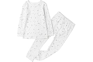 Owlivia 100% Organic Cotton Baby Long Sleeve Pajama Sets, Toddler Boy Girl 2-Piece Sleepwear