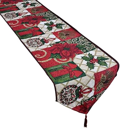 Coxeer Christmas Table Runner Decorative Dining Table Runner Christmas Table Decoration