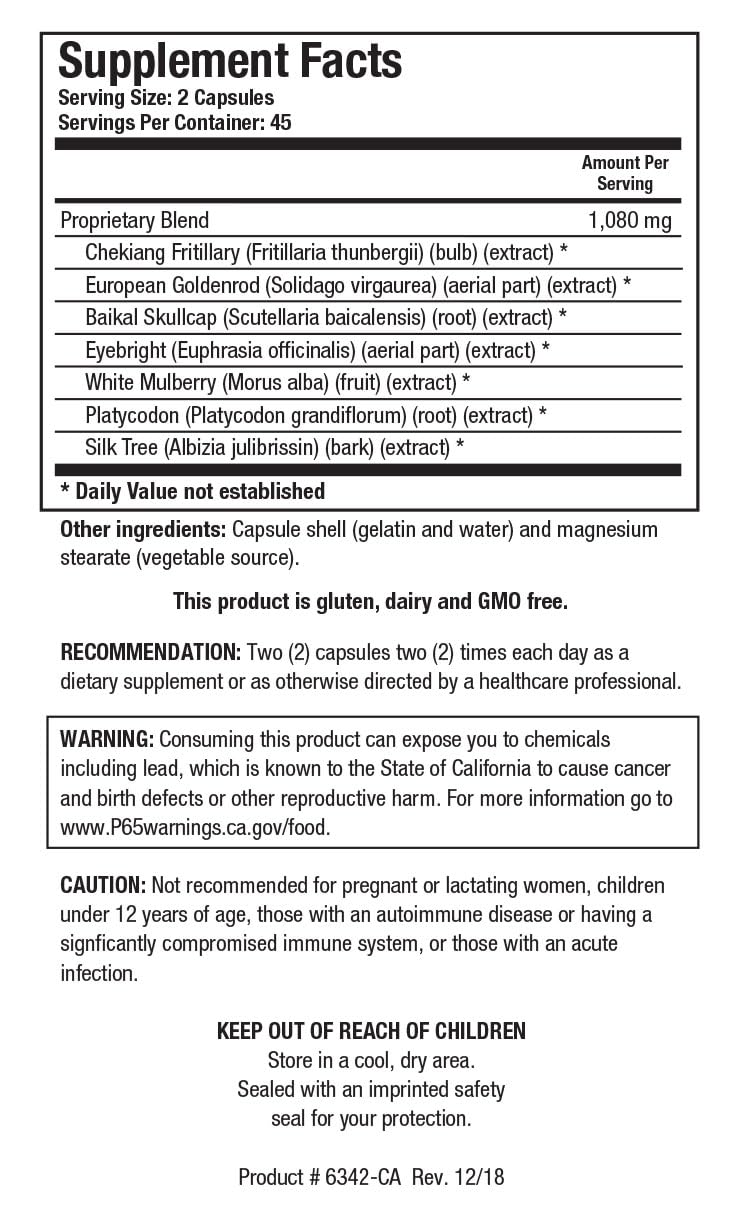Biotics Research HistoPlex-AB™– Natural Anti-Histamine, Immune Support, Allergy Buster, Breathe Easier, Powerful Botanical Blend 90 Capsules