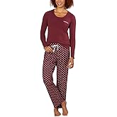 Calvin Klein Womens 2 Piece Fleece Pajama Set