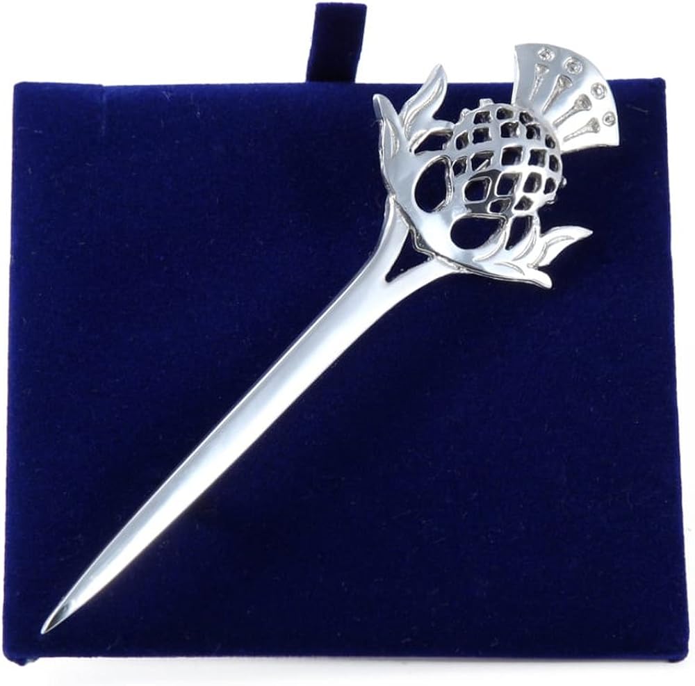 Scottish Thistle Pewter Kilt Pin Amazon.co.uk Jewellery