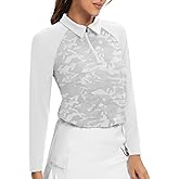 Soneven Womens Long Sleeve Polos 1/4 Zip Moisture Wicking Collared Golf Shirt Slim Fit for Casual Work