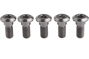 Wanyifa M8x22 Titanium Ti for Suzuki Disc Brake Rotor Bolts SV650 S 03 04 05 06 07 085 Pack of 5 (Normal Titanium, M8x22mm)