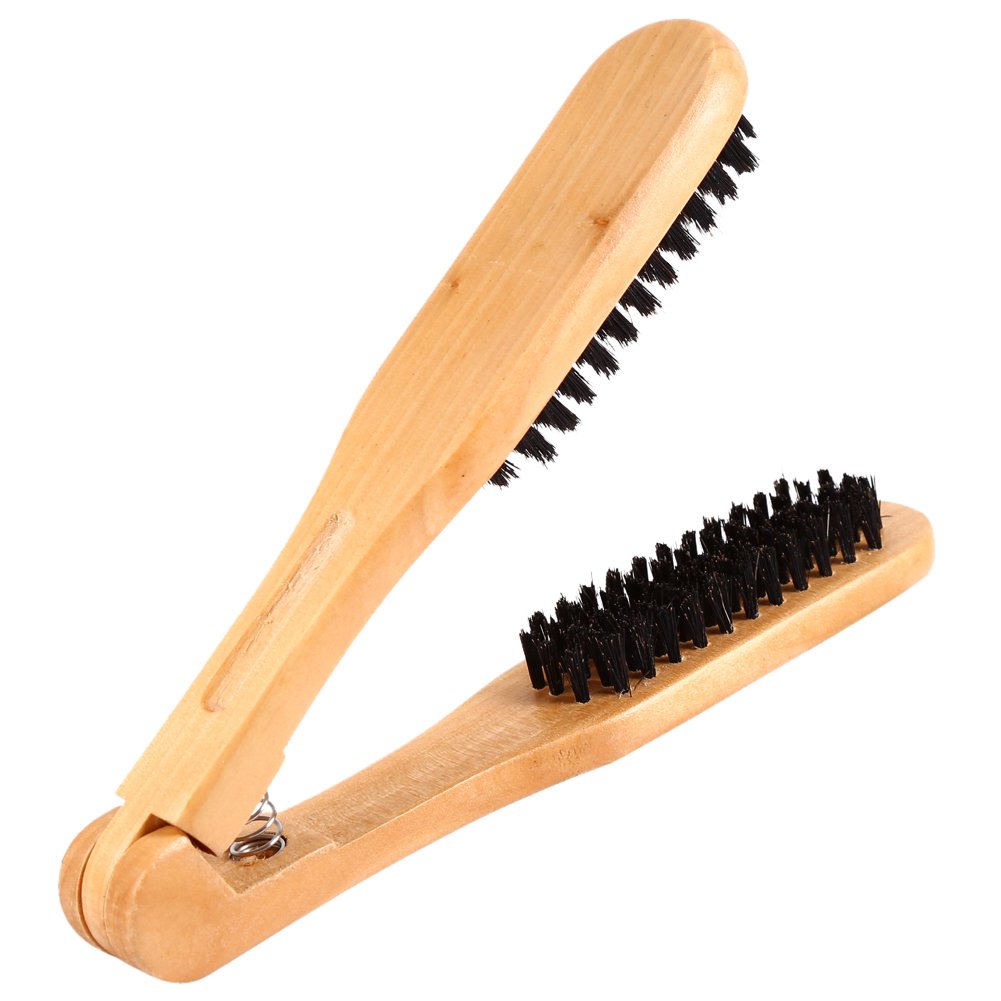 Hairdressing Tool, Hair Brush, Asixx Professional Hairdressing Comb Double Brushes Wooden Hair Brush Anti-static Hair Straightener Tool for Straightening Hair