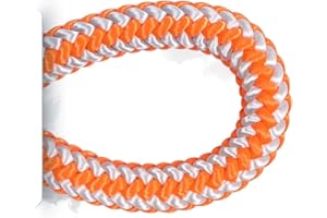 Pelican Rope 16-Strand 1/2 in (12.7 mm) Arborist-16™ Rope - 7000 lbs MBS - Static Climbing Rope - Rescue Operations - High Visibility - 120 ft - Sewn Eye - Orange/White - Made in The USA