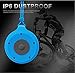 Best Quality Mini Waterproof Hanging Shower Speaker, Durable, Rugged & Portable Small Wireless Bluetooth Player Box Suction Hanger for Bathtub, Pool, Outdoor Camping , Backpacking, Tailgating (Blue)