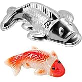 3D Aluminum alloy carp cake bakeware, fondant cake decoration bakeware, fish-shaped cake mold (7 inch)
