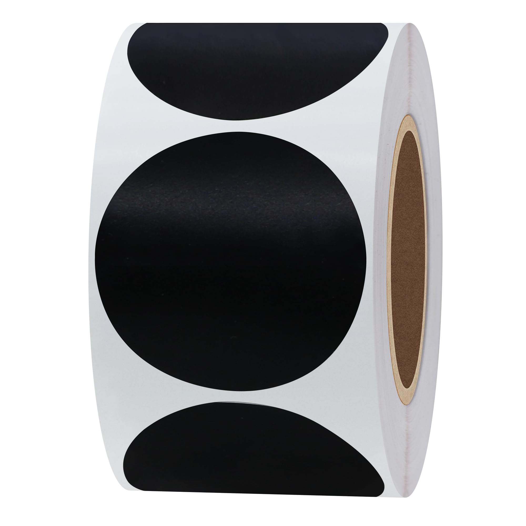 Hylabelest Black Labels 38mm Round Color Coding Dots Stickers Total 500 Per Roll (Black)
