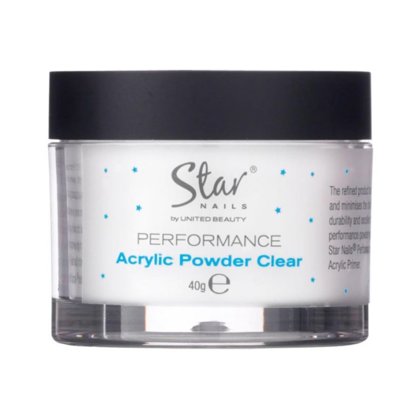 Star Nails Performance Acrylic Powder Clear 40g