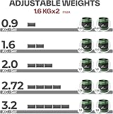 Sportneer Adjustable Ankle Weights Set 0.45-1.6 kg per Ankle 0.9-3.2 kg Pair view 3