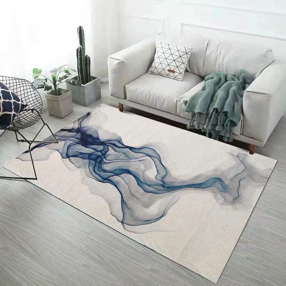Amusingtao Design Rugs Living Room Rugs Bedroom Floor Rugs Abstract Rugs Blue Carpets For Living Room 160 230cm Amazon Co Uk Kitchen Home