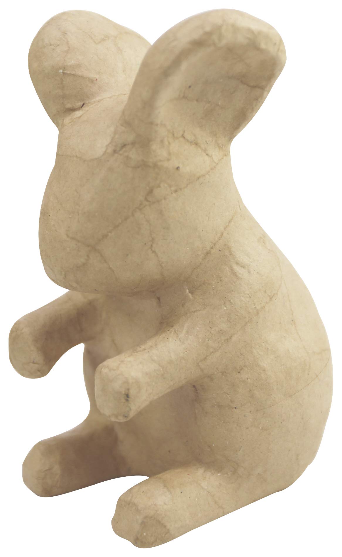 Décopatch SA195C - One Brown paper mache stand - Size: 10x9x16 cm, Rat - DIY - Customisable Décor - Completely Personalise - Creative Leisure Activity