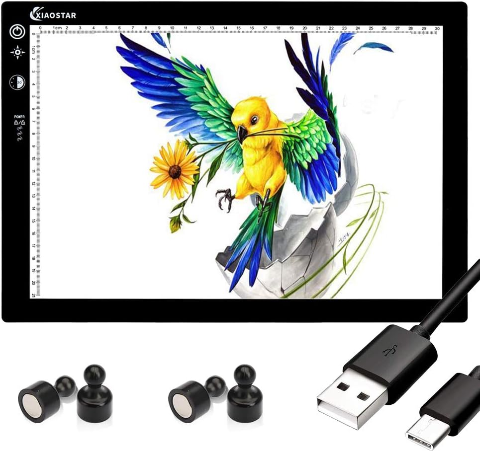 Light Box Drawing A4,Smart Tracing with Lock Screen and Timing Set Type