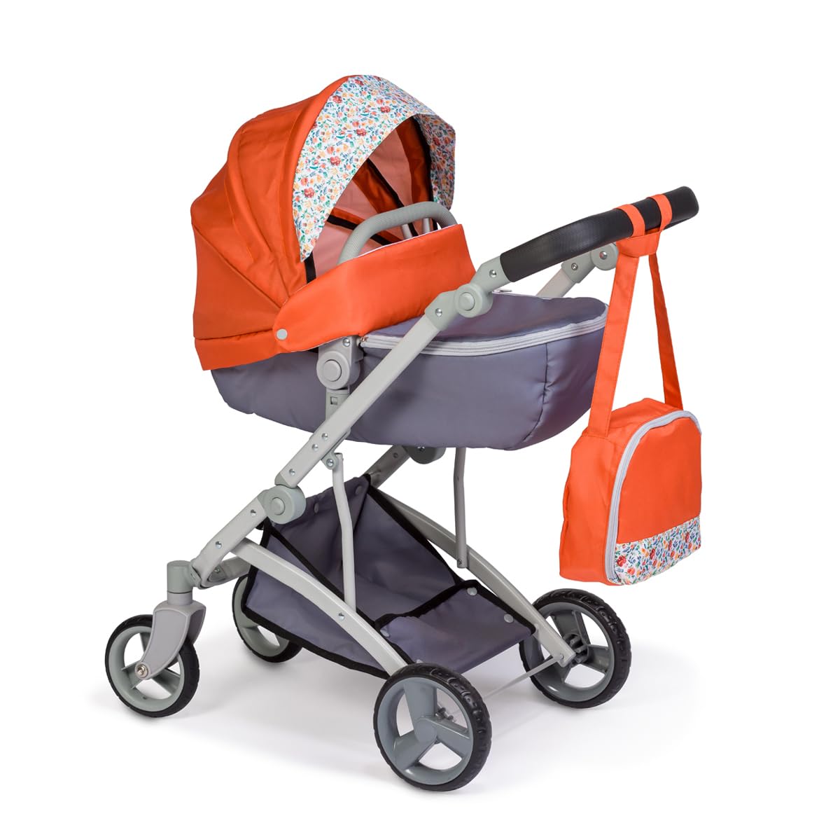 JC Toys - for Keeps Playtime | Deluxe Folding Sports Pram Stroller | Nature Theme Collection | for Dolls up to 20