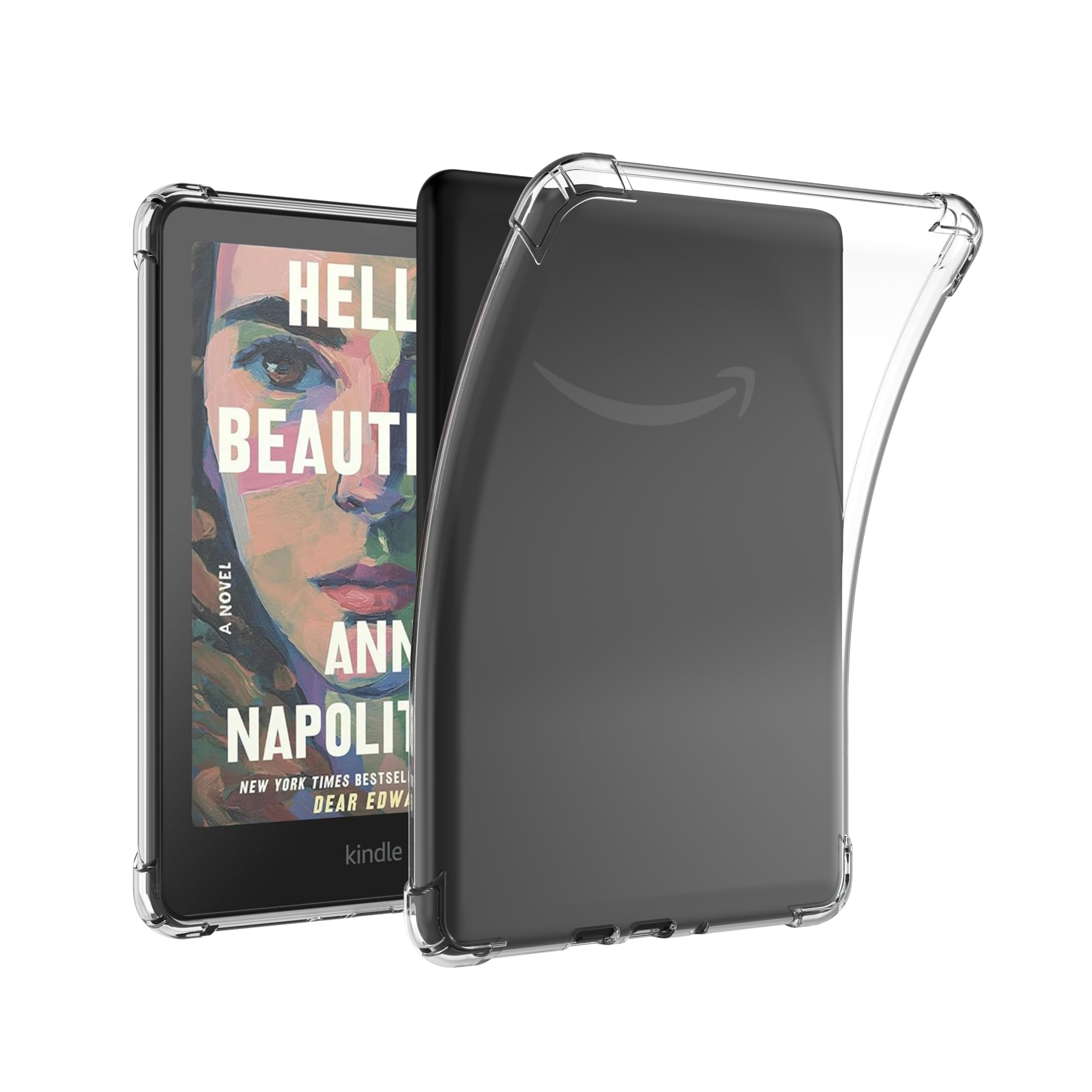 Photo 1 of 2 pack SFFINE Clear Case for 7 inch Kindle Paperwhite 12th Generation 2024 and Kindle Colorsoft Signature Edition,Transparent Lightweight Thin Slim Soft Rubber TPU Silicone Cover Skin