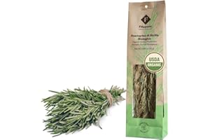 FILIPPONE - Organic Dried Rosemary leaves 25 g (0.88 oz), Herb Spices, Rosmarino Mazzetto