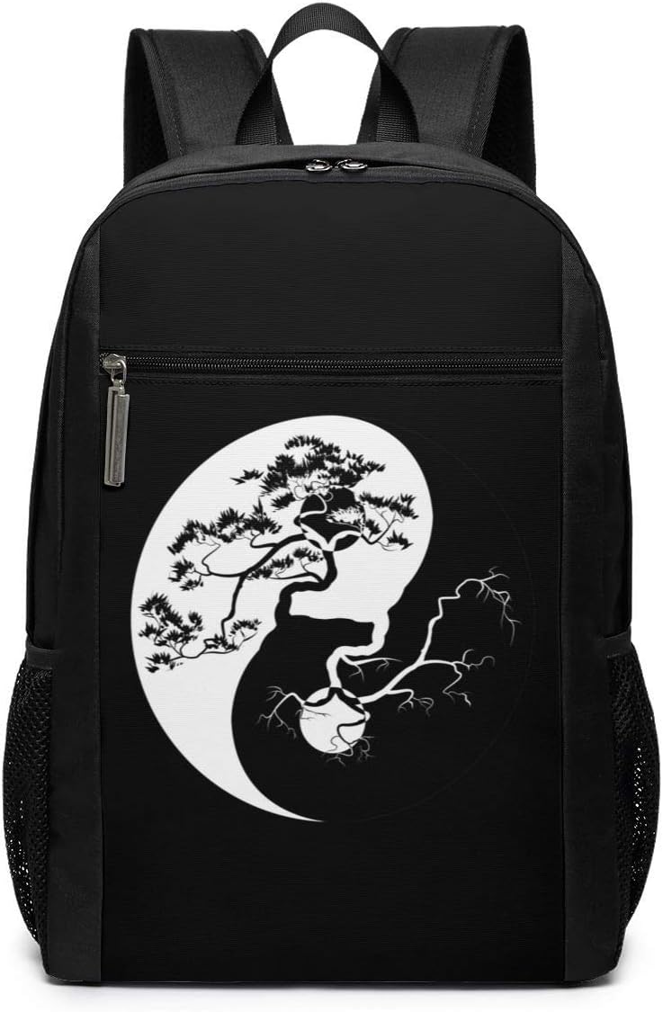YRAI Bonsai Tree Yin Yang Backpacks Travel School Large Bags Shoulder Laptop Bag For Unisex