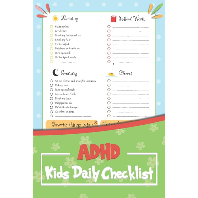 DAILY CHECKLIST FOR ADHD KIDS: A 90-Day Morning And Evening Checklist  Notebook–For Organization, Chores And Daily Routine: ADDer's, Proud:  9798408148240: Amazon.com: Books
