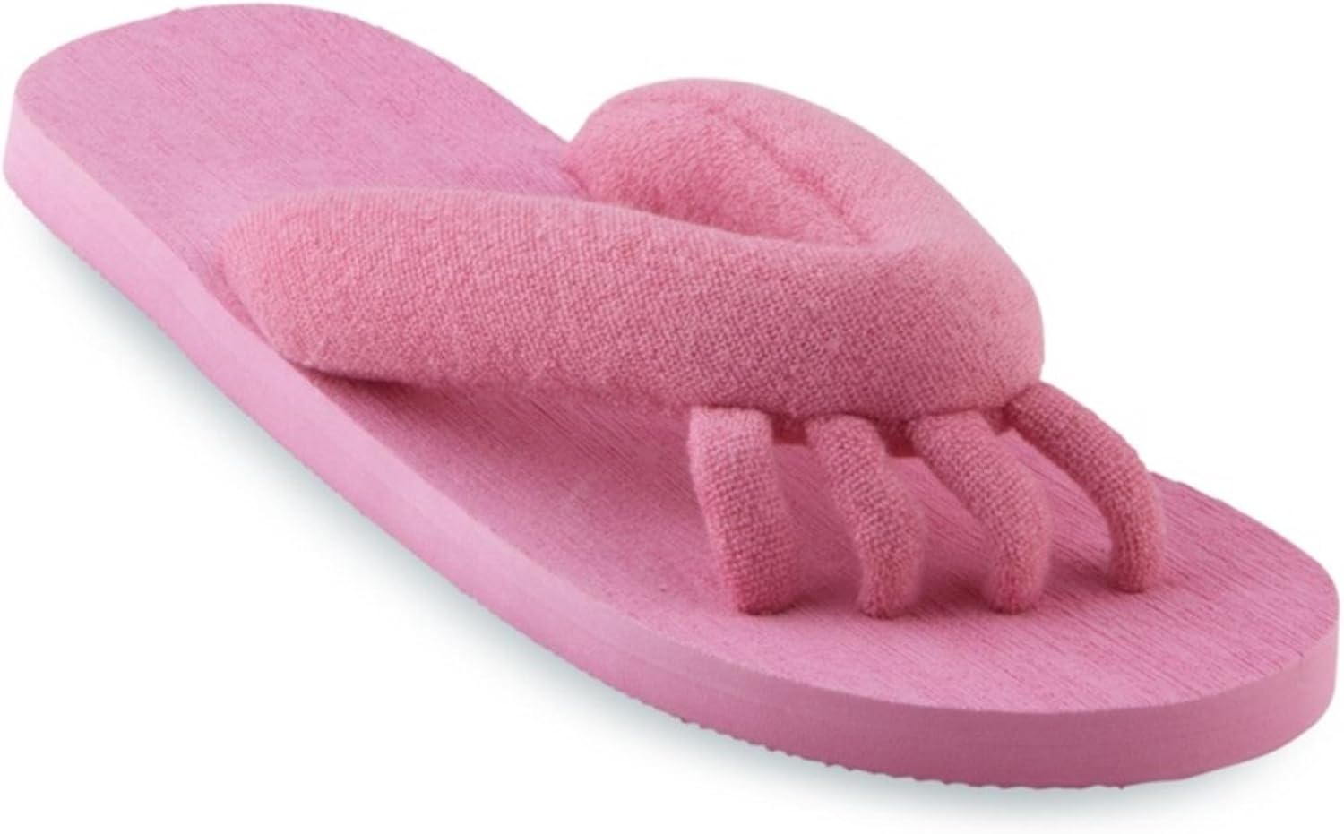 Pedi Couture Women's Terry Cloth Pedicure Slipper (Hot Pink
