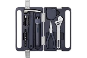 HOTO 3.6V Electric Screwdriver Tool Kit, Rechargeable Power Screwdriver Tool Kit, Includes Screwdriver/10 S2-Steel Bits/Spann